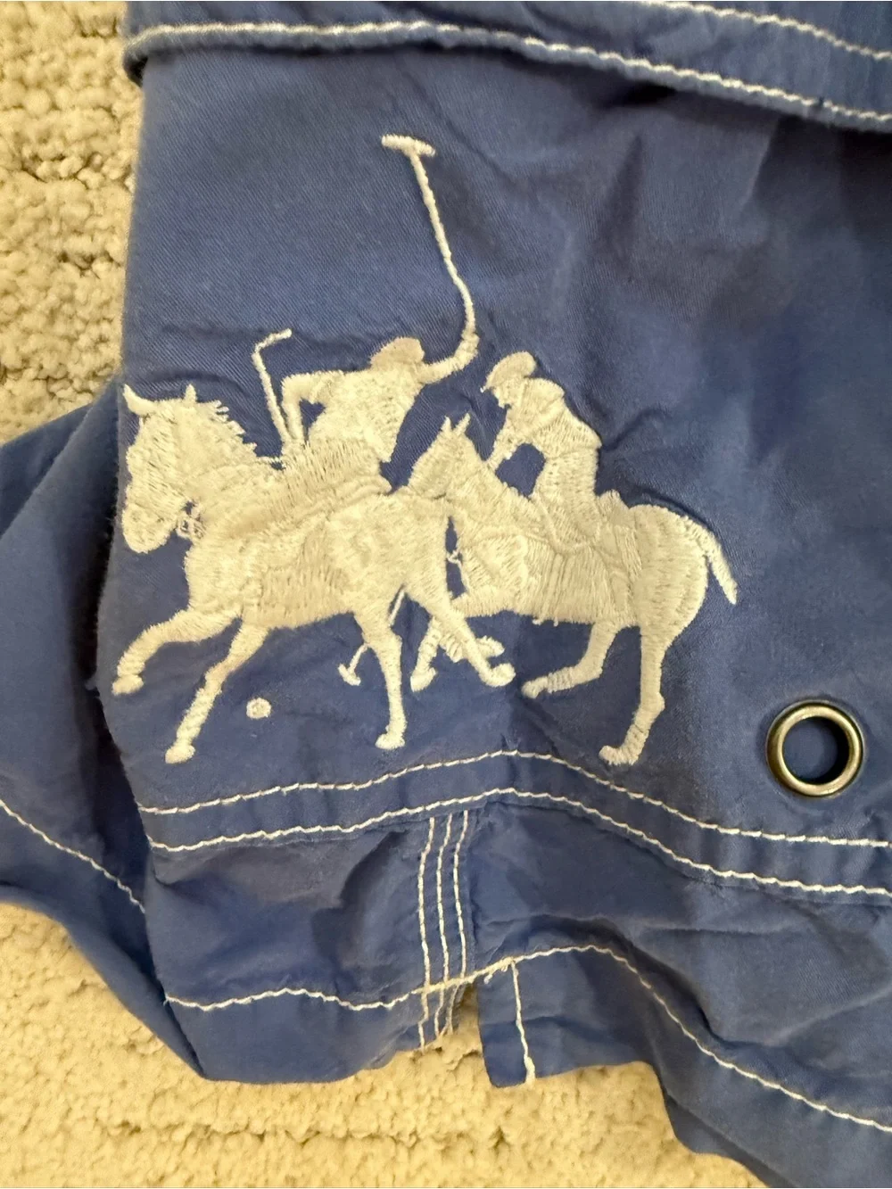 Vintage Polo Ralph Lauren Blue Italy Number 3 Men’s Swim Trunks